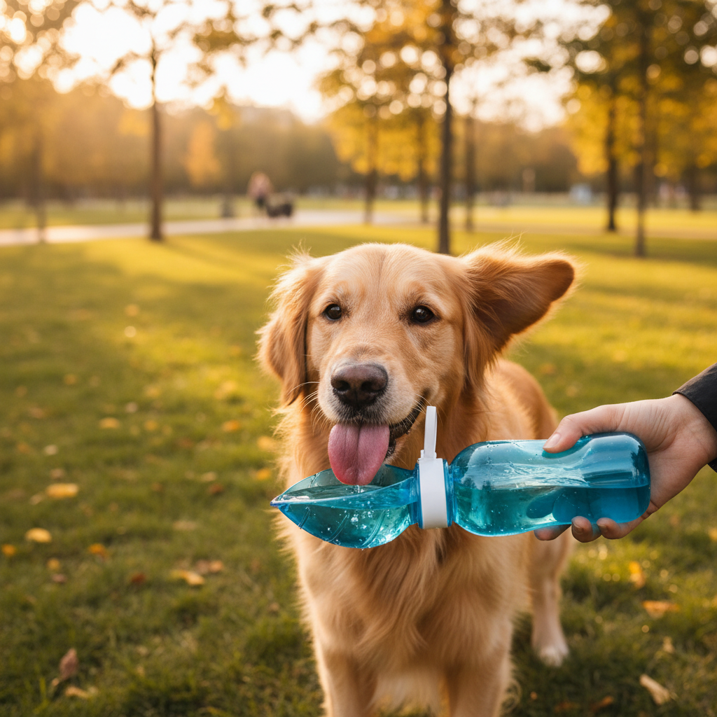 Portable Dog Water Bottle - Lifestyle